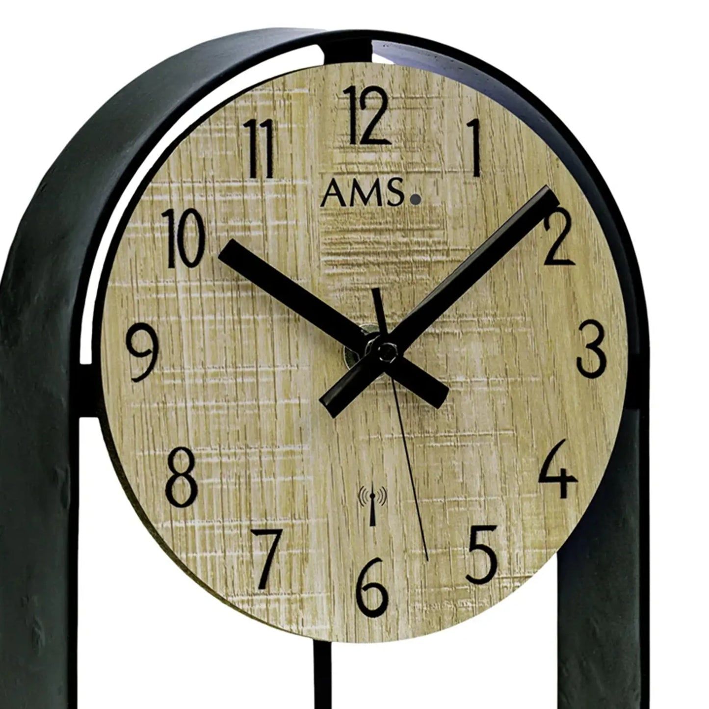 Reloj de mesa con péndulo radiocontrolado AMS F5189 Sonoma • Mecanismo de péndulo radiocontrolado • Carcasa de metal lacado