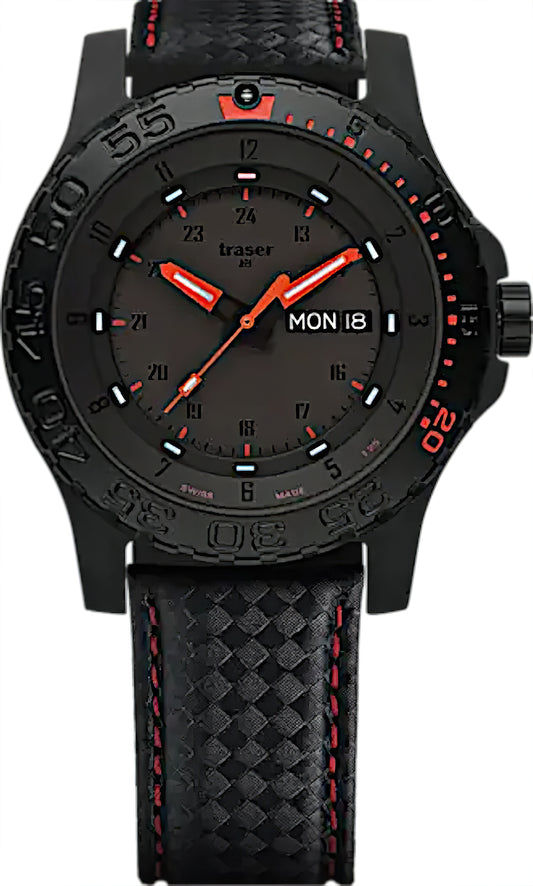 Reloj Traser P66 Red Combat 105502 para hombre • Trigalight H3 • Swiss Made