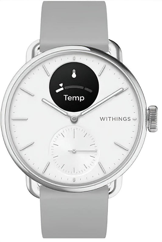Withings ScanWatch 2 HWA10-MODEL 2-ALL-INT Reloj Unisex • Smartwatch Híbrida • ECG y Seguimiento del Sueño
