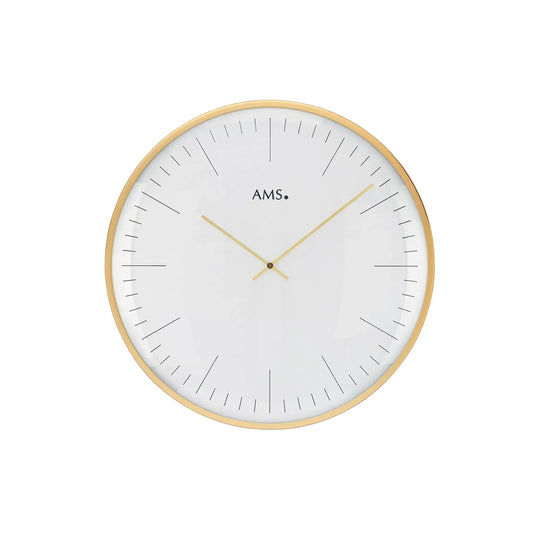 Reloj de pared AMS Design W9541 • Mecanismo de cuarzo • Aspecto de latón