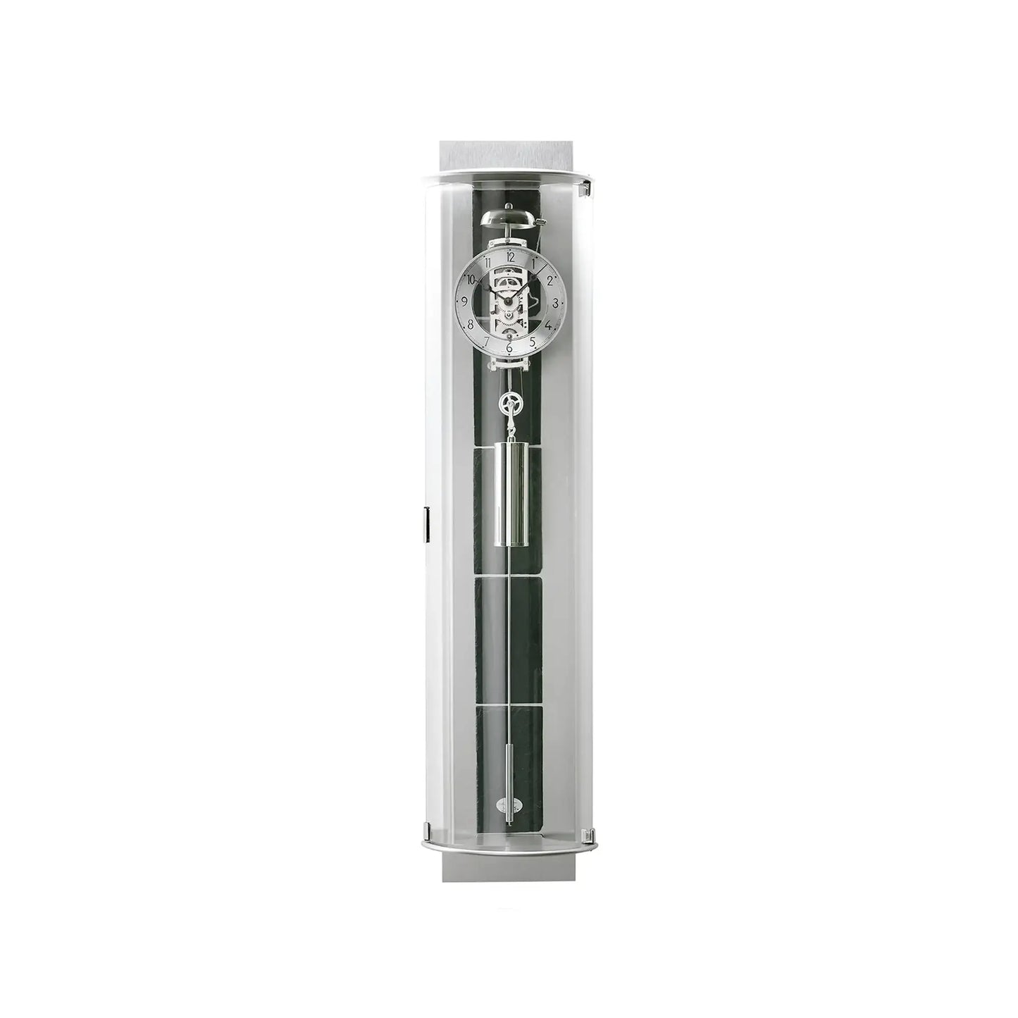 AMS Design R695 Zegar ścienny • Mechanizm linkowy • Łupek i aluminium