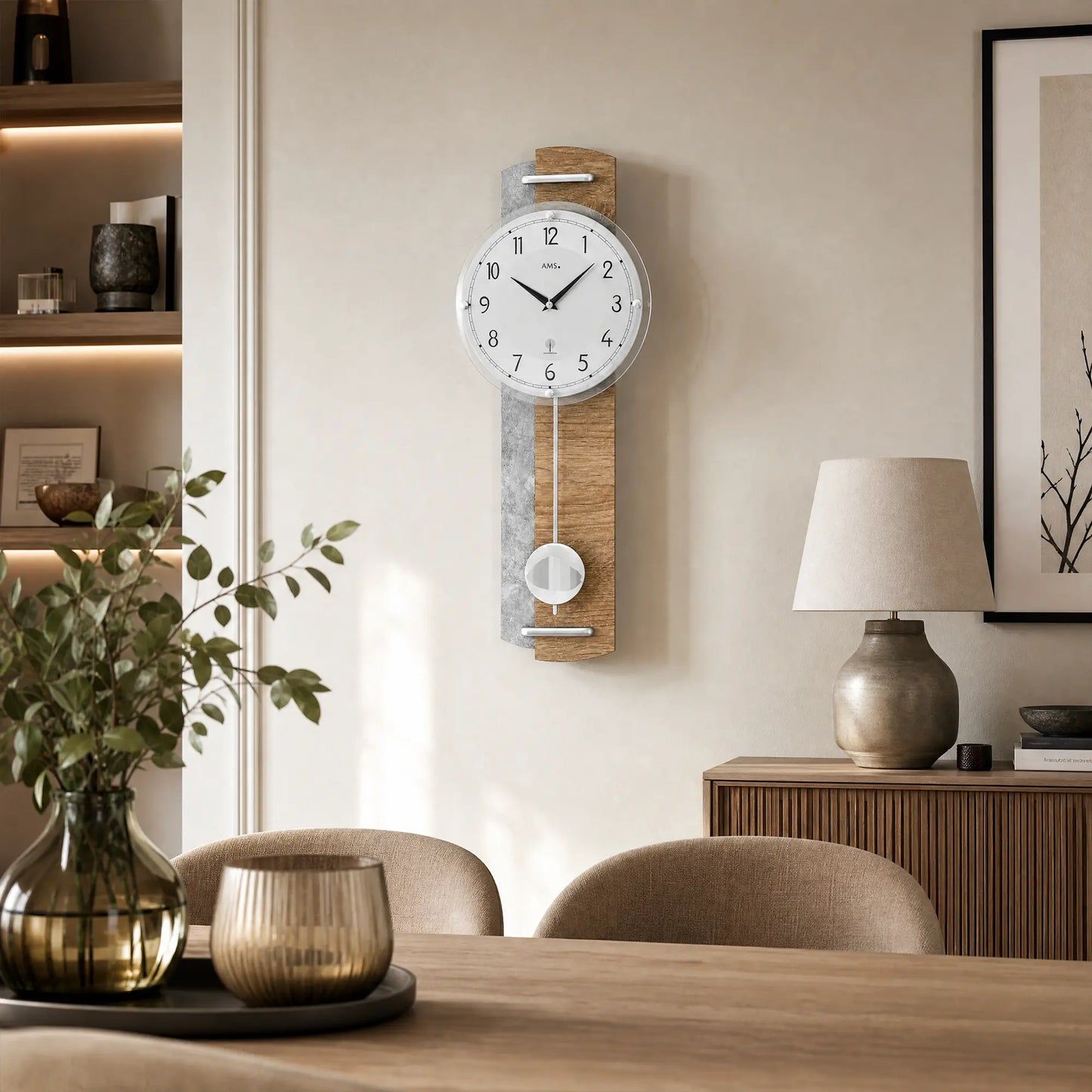 reloj de pared AMS F5333 para comedor