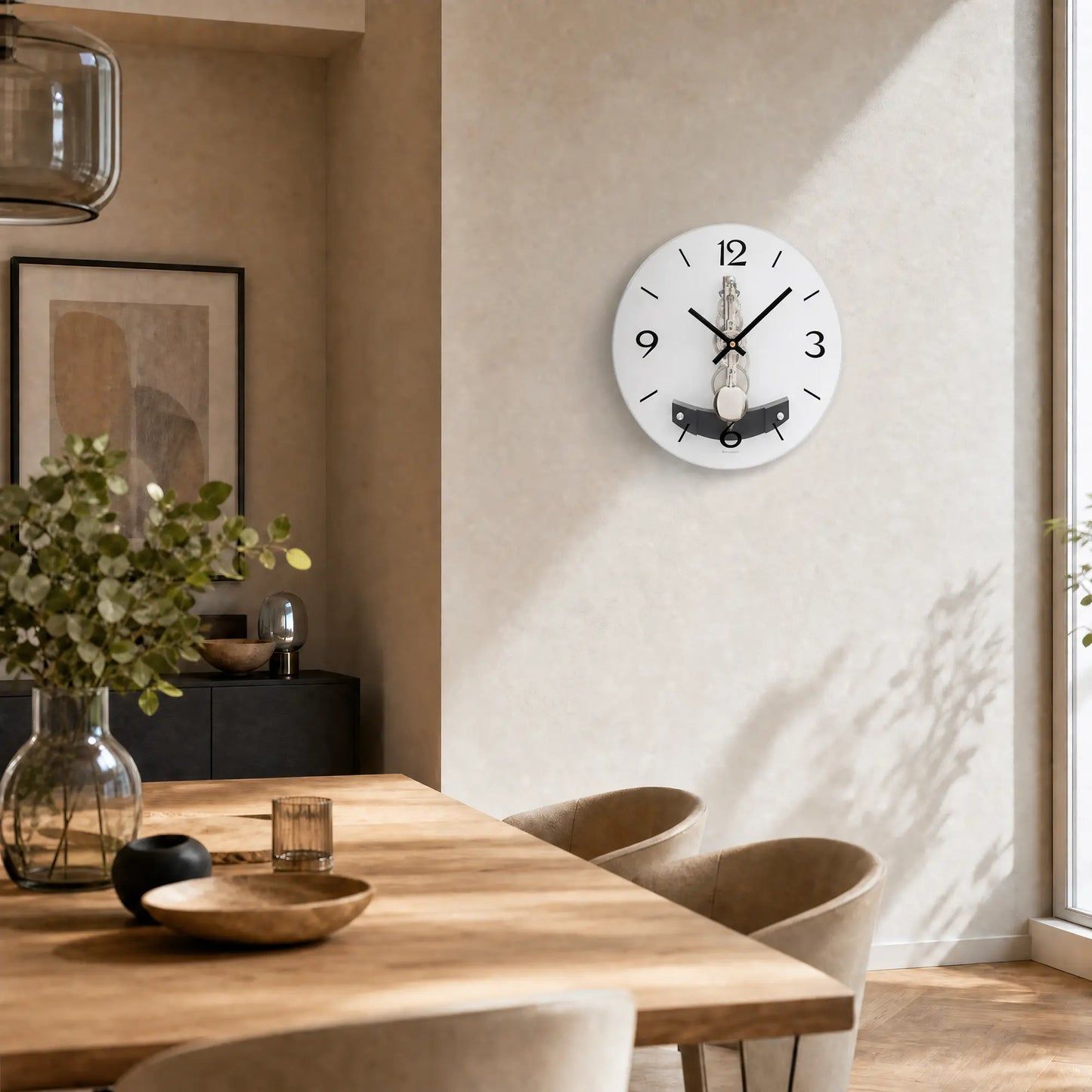 AMS Reloj de Pared R2754 • Mecanismo de 14 días • Cristal mineral impreso