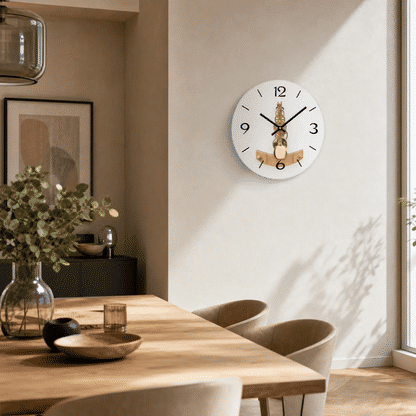 AMS Reloj de Pared R2755 • Mecanismo de 14 días • Cristal mineral impreso