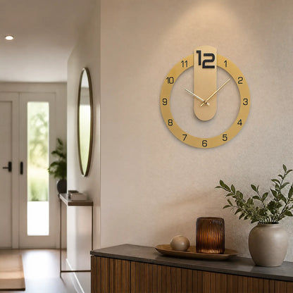 AMS W9713 Reloj de pared inalámbrico • Movimiento de cuarzo • 35 x 34 cm