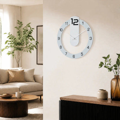 AMS W9712 Reloj de pared inalámbrico • Movimiento de cuarzo • 35 x 34 cm