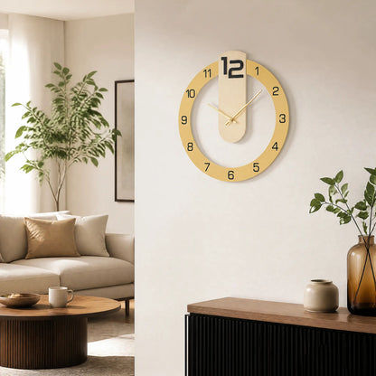 AMS W9713 Reloj de pared inalámbrico • Movimiento de cuarzo • 35 x 34 cm