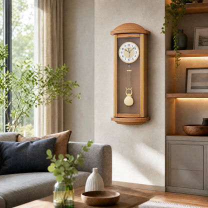 Reloj de pared AMS Funk F5015/18 • Caja de madera lacada • Péndulo con mecanismo de sonería Westminster