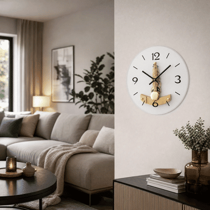 AMS Reloj de Pared R2755 • Mecanismo de 14 días • Cristal mineral impreso