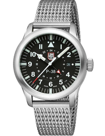 Luminox P-38 Lightning XA.9522 Herren Armbanduhr Schwarz • Saphirglas • GMT-Funktion, Bild 2