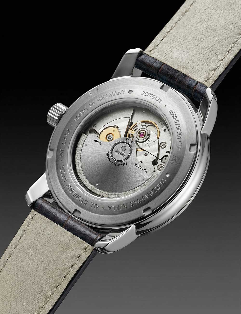 Zeppelin Friedrichshafen 8590-5 Herrenuhr Schwarz • Automatikwerk • 5 ATM wasserdicht, Bild 4
