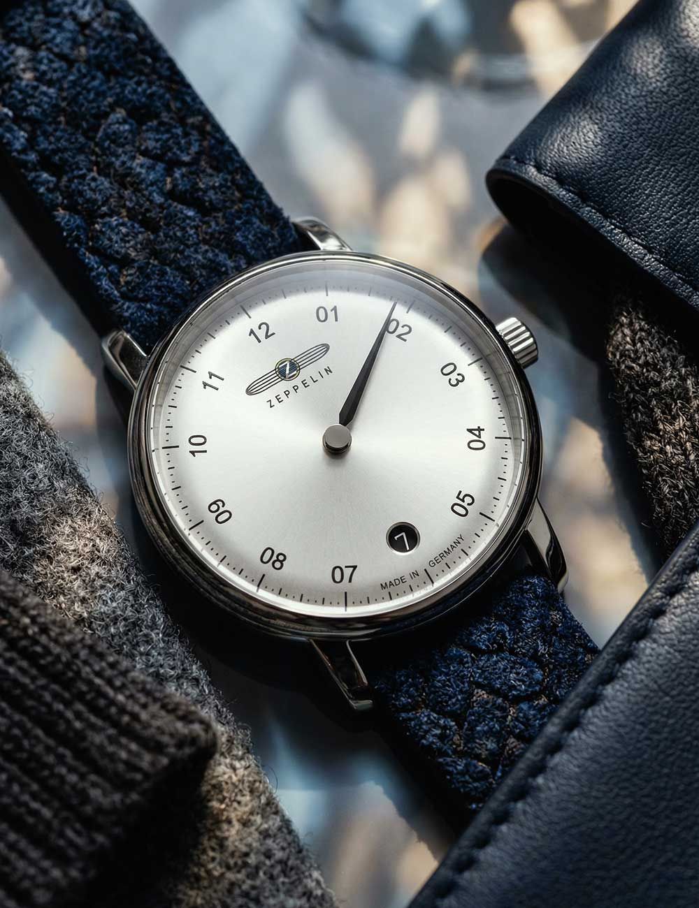 Zeppelin 8643-4 Monotimer Damenuhr Blau • 5 ATM Wasserdicht • Elegantes Quarzwerk, Bild 4