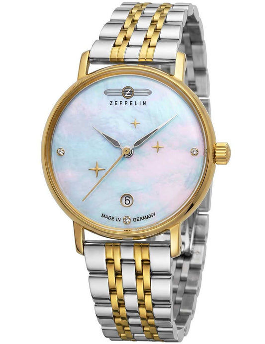 Zeppelin Luna 7131M-5 Damen Armbanduhr • Automatikwerk • Mondphasenanzeige
