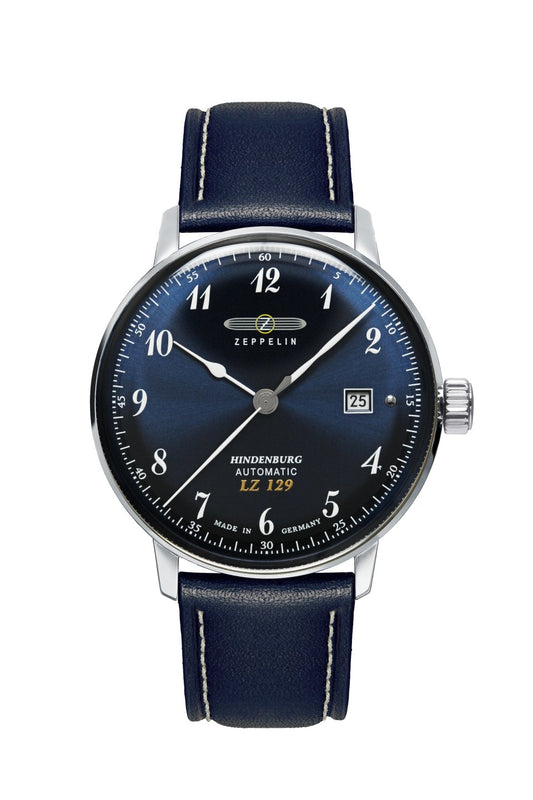 Zeppelin Hindenburg 8056-3 Herrenuhr Dunkelblau • Automatikwerk Miyota 8215 • Made in Germany
