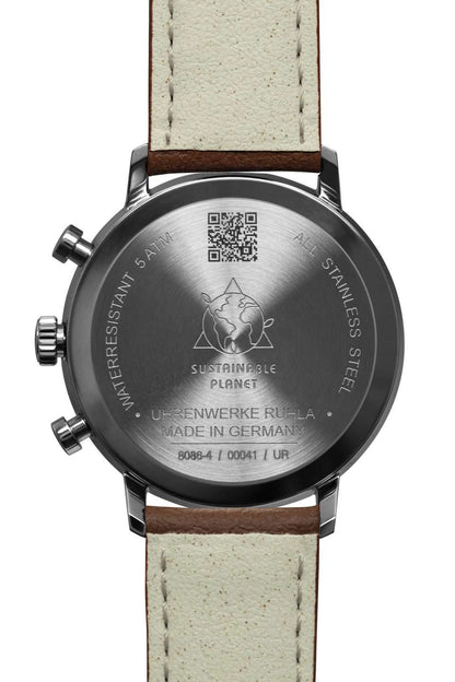 Zeppelin Hindenburg LZ129 8086-4N Herrenuhr Dunkelgrün • Solar-Chronograph • Veganes Lederarmband, Bild 2