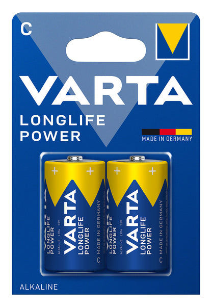 VARTA Longlife Power alkaliska batterier, 2-pack, typ AA