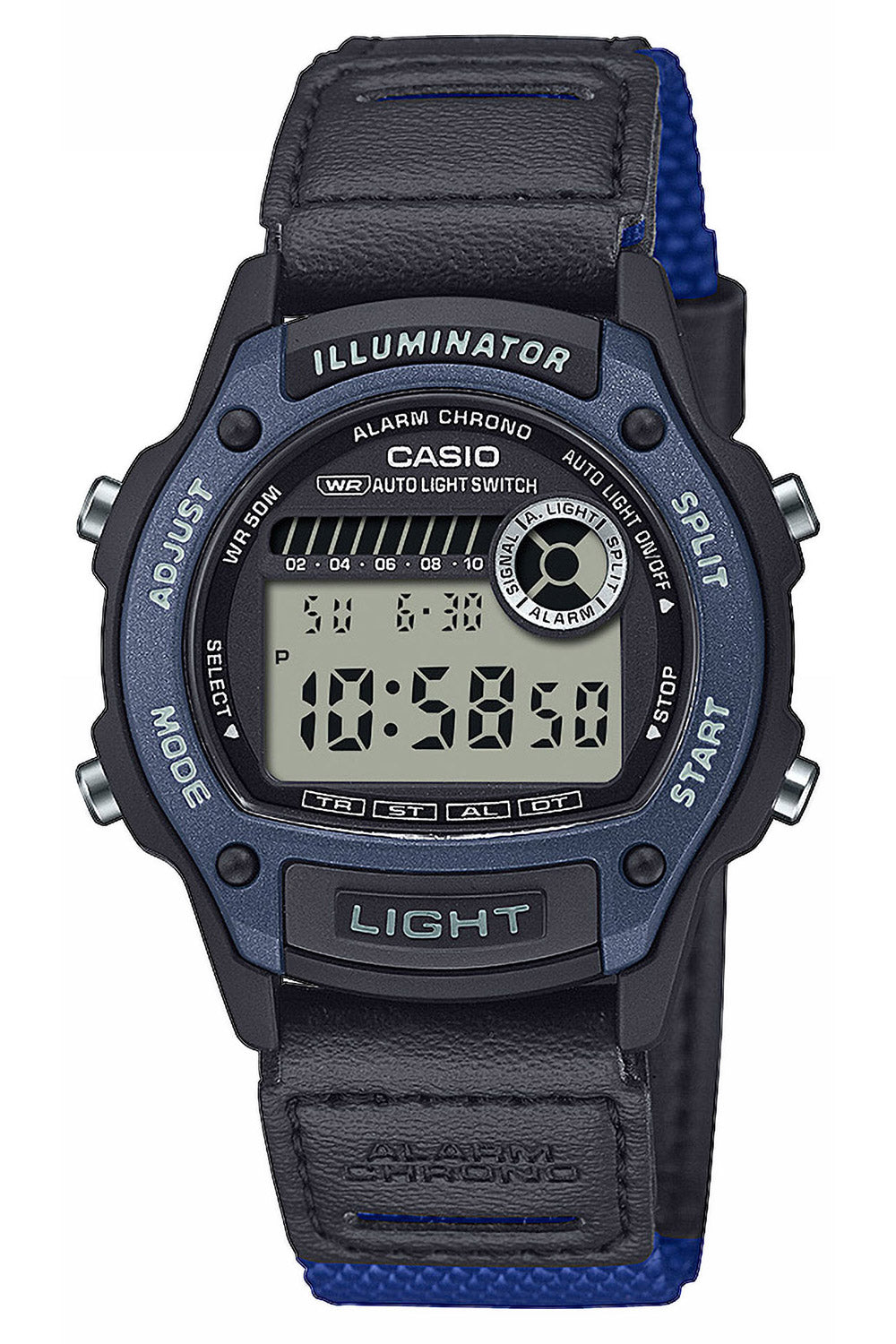 Casio W-220HF-2AVEF Armbanduhr Blau • Digitales Quarzwerk • Alarm-Chronograph