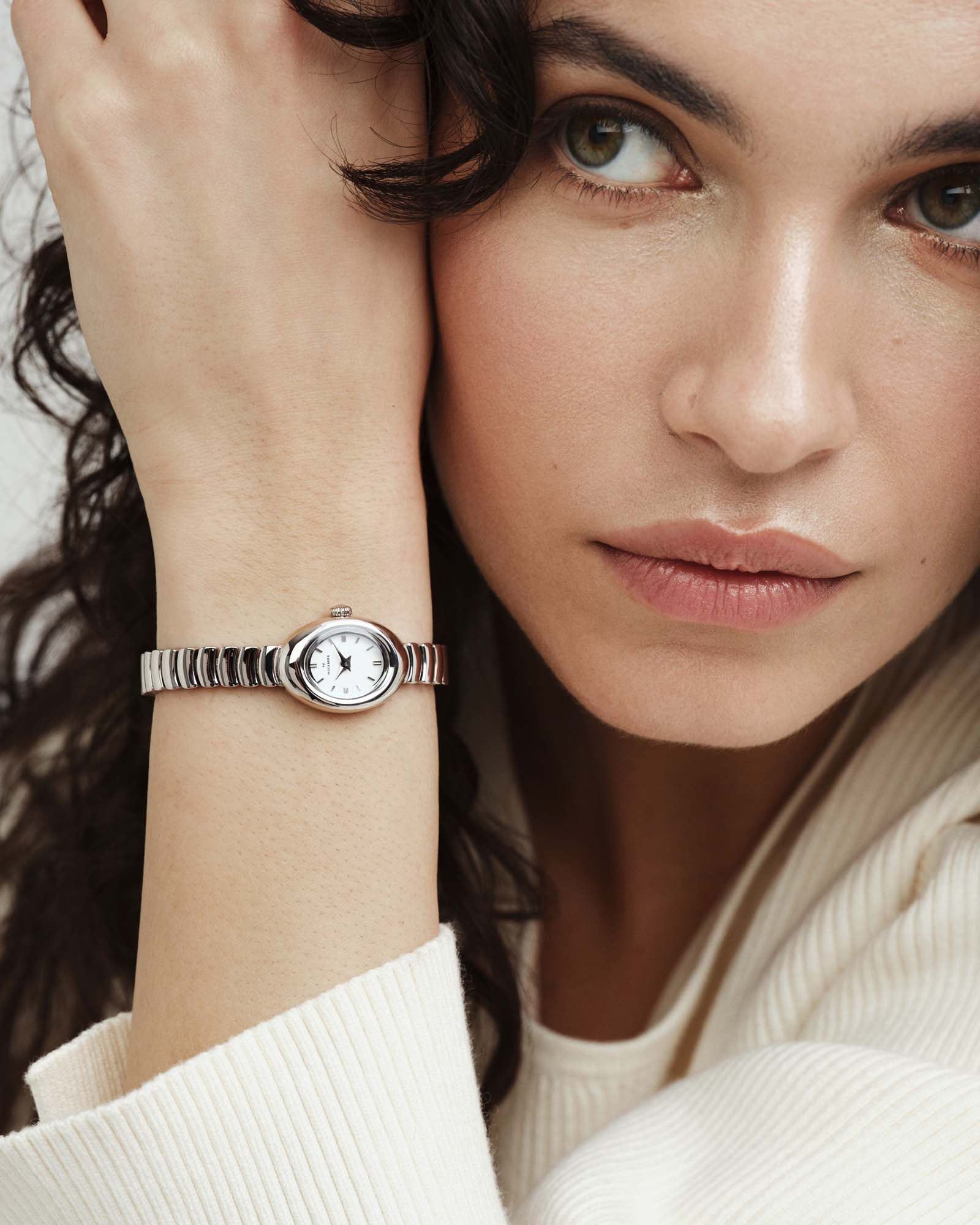 Mockberg Belle Oval Petite MB1417 Damen Armbanduhr Silber • Mineralglas • Edelstahlarmband, Bild 6