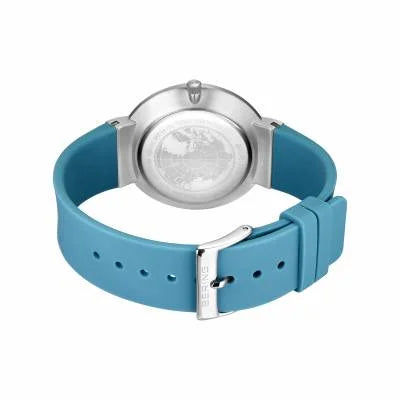 Bering Classic 10141-398 Damenuhr Blau • Saphirglas • Silikonarmband, Bild 7
