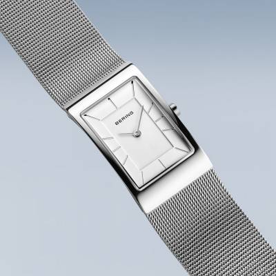 Bering Classic 10222-004-S Damenuhr Silber • Saphirglas • Milanaise-Armband, Bild 3