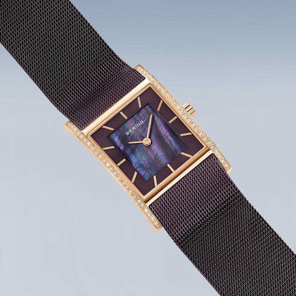 Bering Classic 10426-262-S Women's Watch • Scratch-resistant sapphire crystal • Brown mother-of-pearl