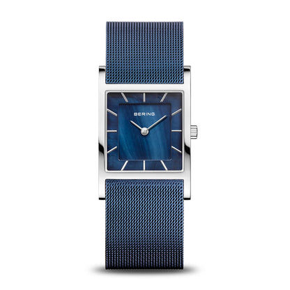 Bering Classic 10426-307-S Damenuhr Blau • Saphirglas • Milanaise-Armband