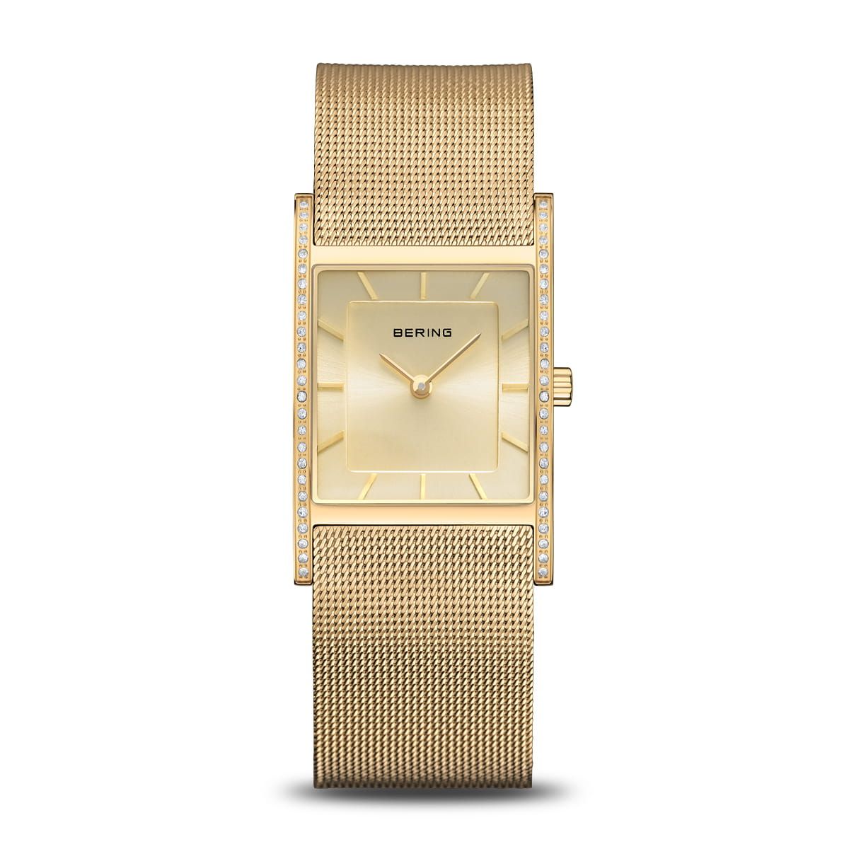 Bering Classic 10426-333-S Damenuhr Goldfarben • Saphirglas • Milanaise-Armband