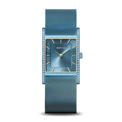 Bering Classic 10426-398-S Damenuhr Blau • Saphirglas • Milanaise-Armband