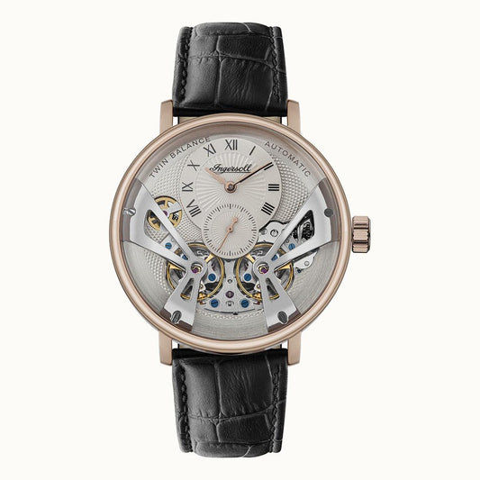 Ingersoll The Tennessee I13101 Herrenuhr Hellgrau • Automatikwerk • Mineralglas