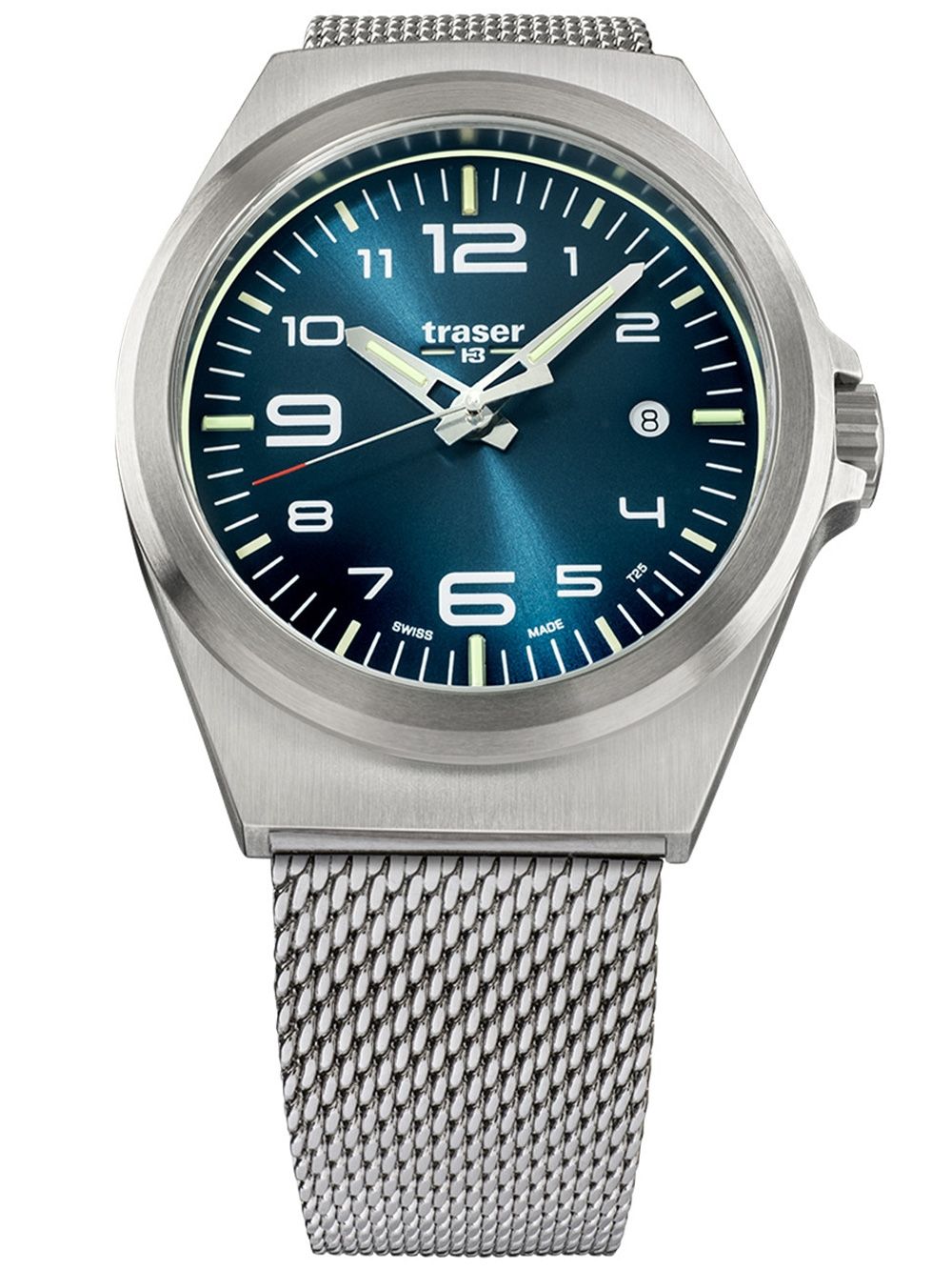 Traser H3 P59 Essential M Blue 108205 Herrenuhr Blau • Quarzwerk • 10 ATM Wasserdicht