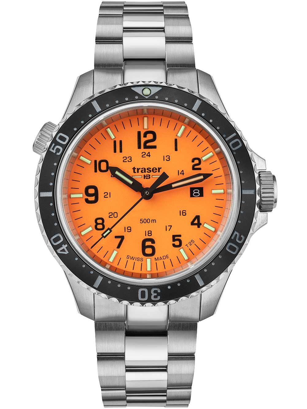 Traser H3 P67 T25 SuperSub 109381 Herrenuhr Orange • Tritium-Leuchtmasse H3 • 50 ATM Wasserdicht, Bild 2