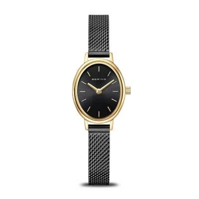 Bering Classic 11020-332 Damenuhr Schwarz/Gold • Saphirglas • Milanaise-Armband, Bild 3