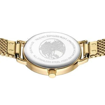 Bering Classic 11020-334 Damenuhr Gold • Saphirglas • Milanaise-Armband, Bild 6