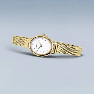 Bering Classic 11020-334 Damenuhr Gold • Saphirglas • Milanaise-Armband, Bild 4