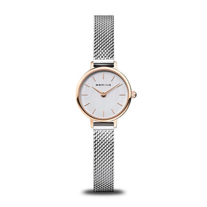 Bering Classic 11022-064 Damenuhr Roségold • Saphirglas • Milanaise-Armband