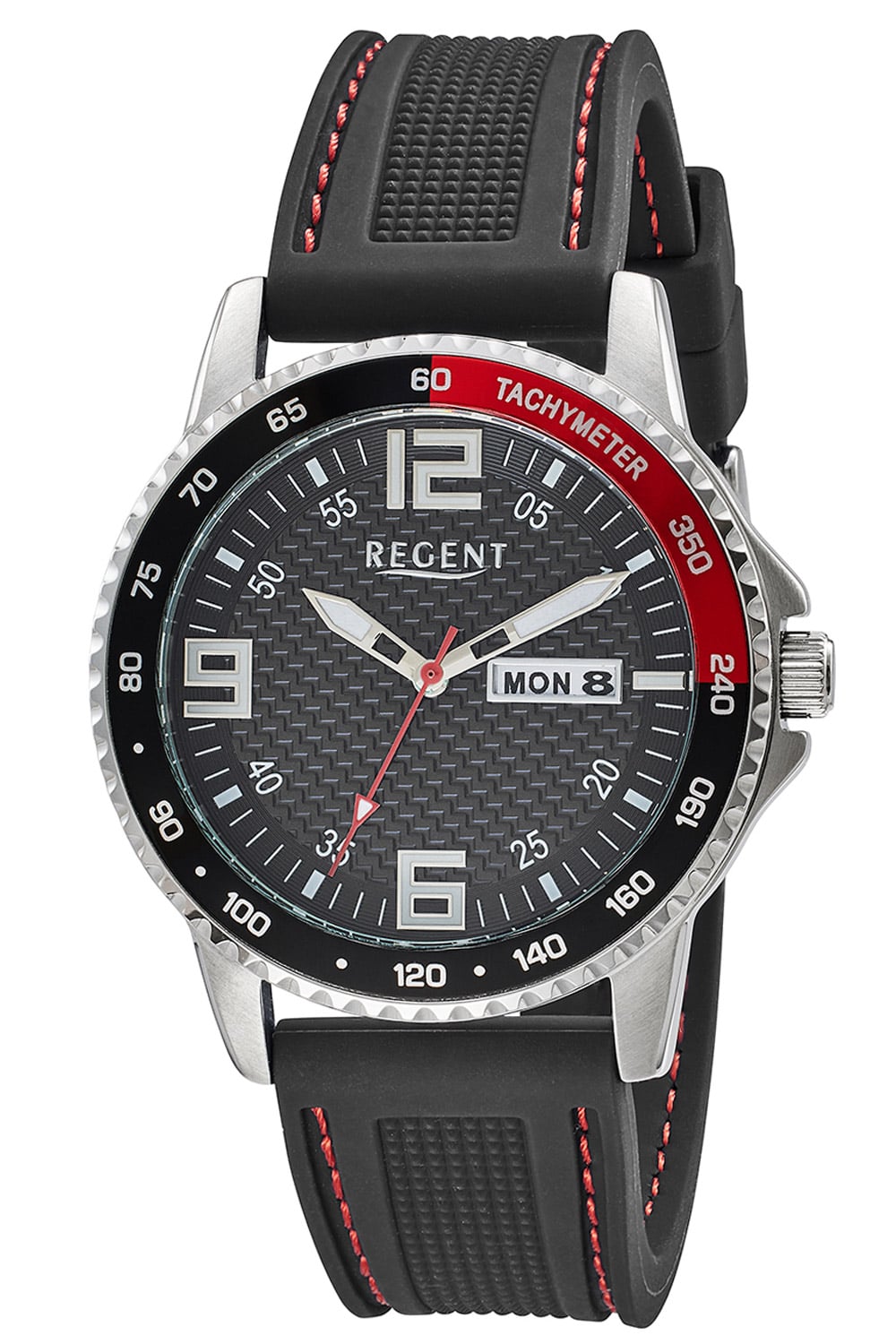 Regent F-1650 Herrenuhr Schwarz • 10 Bar Wasserdicht • Quarzwerk