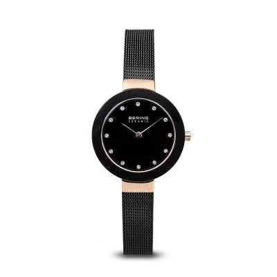 Bering Ceramic 11429-742 Damenuhr Silber-Schwarz • Saphirglas • Keramik-Edelstahl-Armband, Bild 8