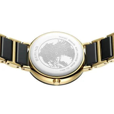 Bering Ceramic 11429-732 Damenuhr Goldfarben • Saphirglas mit echten Diamanten • Keramik-Lünette, Bild 7