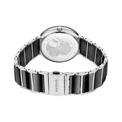 Bering Ceramic 11435-702 Damenuhr Schwarz-Silber • Saphirglas • Vier echte Diamanten, Bild 7