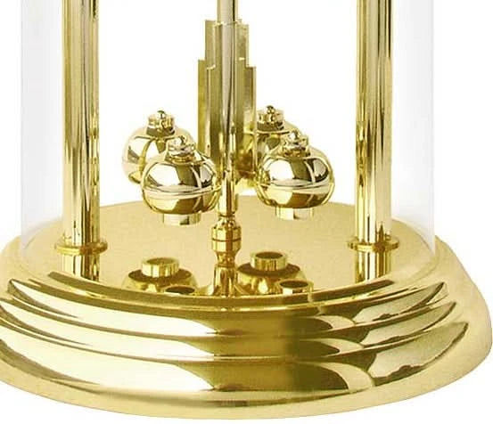 AMS Table Clock 23 cm Ø Glass • Precise Quartz Movement • Elegant Design