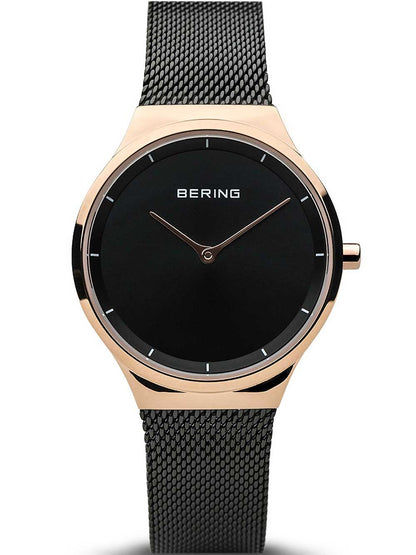 Bering Classic 12131-162 Damenuhr Grau • Saphirglas • Milanaise-Armband