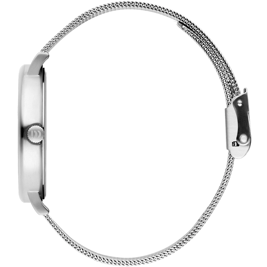 Danish Design Hong Kong IQ62Q1233 Herrenuhr Silber/Blau • Mineralglas • Datum & Wochentag, Bild 2