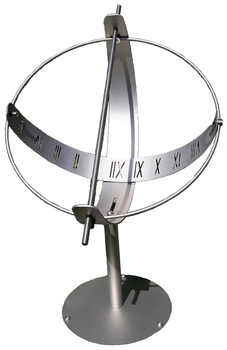Sunshine Garden Sundial Stainless Steel • Time display by sun's position • Timeless design for the garden