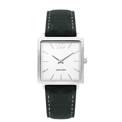 Danish Design Miami IV12Q1248 Damen Armbanduhr Silber • Wildlederarmband • Minimalistisches Design