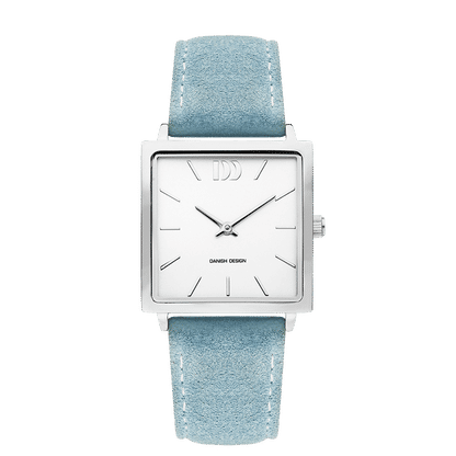 Danish Design Tidløs IV24Q1248 Damen Armbanduhr Silber • Mineralglas • Wildlederarmband