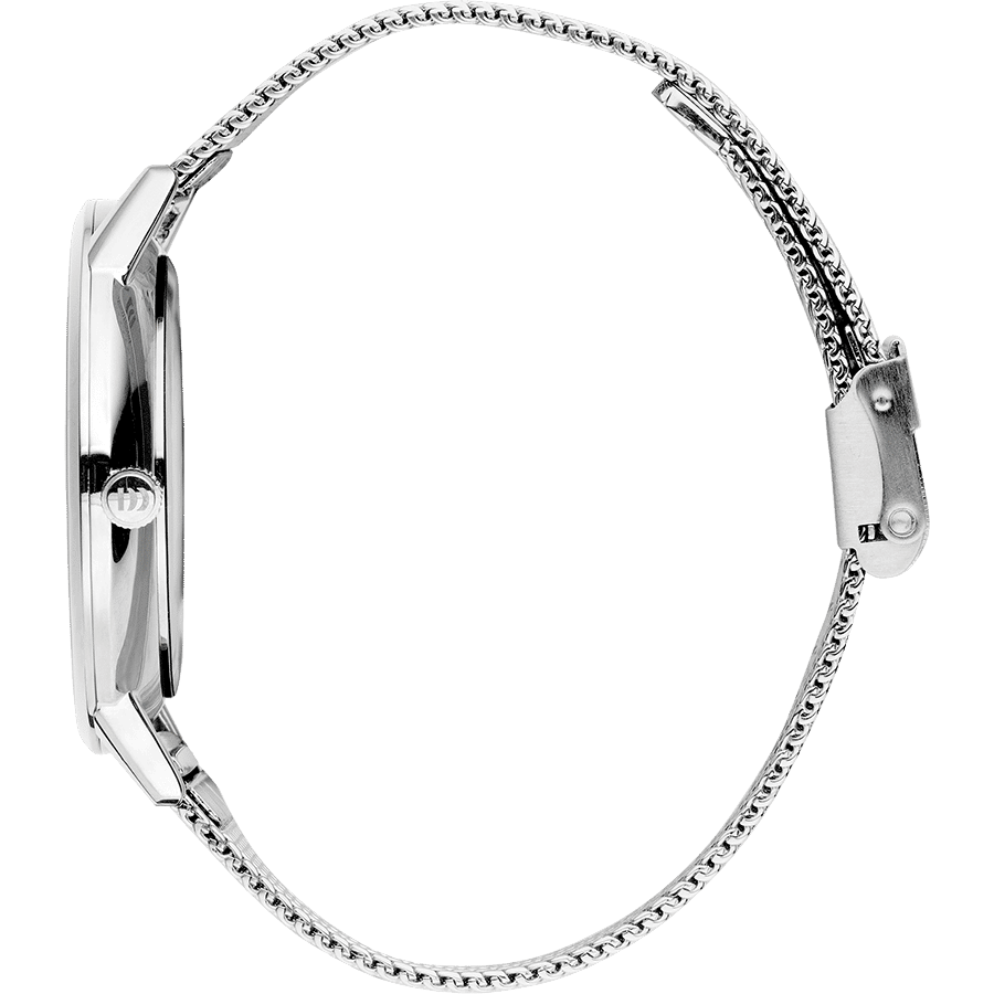 Danish Design Akilia IQ62Q1250 Herrenuhr Silber • Petite-Sekunde • Milanaisearmband, Bild 2