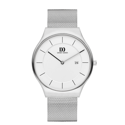 Danish Design Tidløs IQ62Q1259 Långeland Herrenuhr Silber • Milanaise-Armband • Schlankes Gehäuse