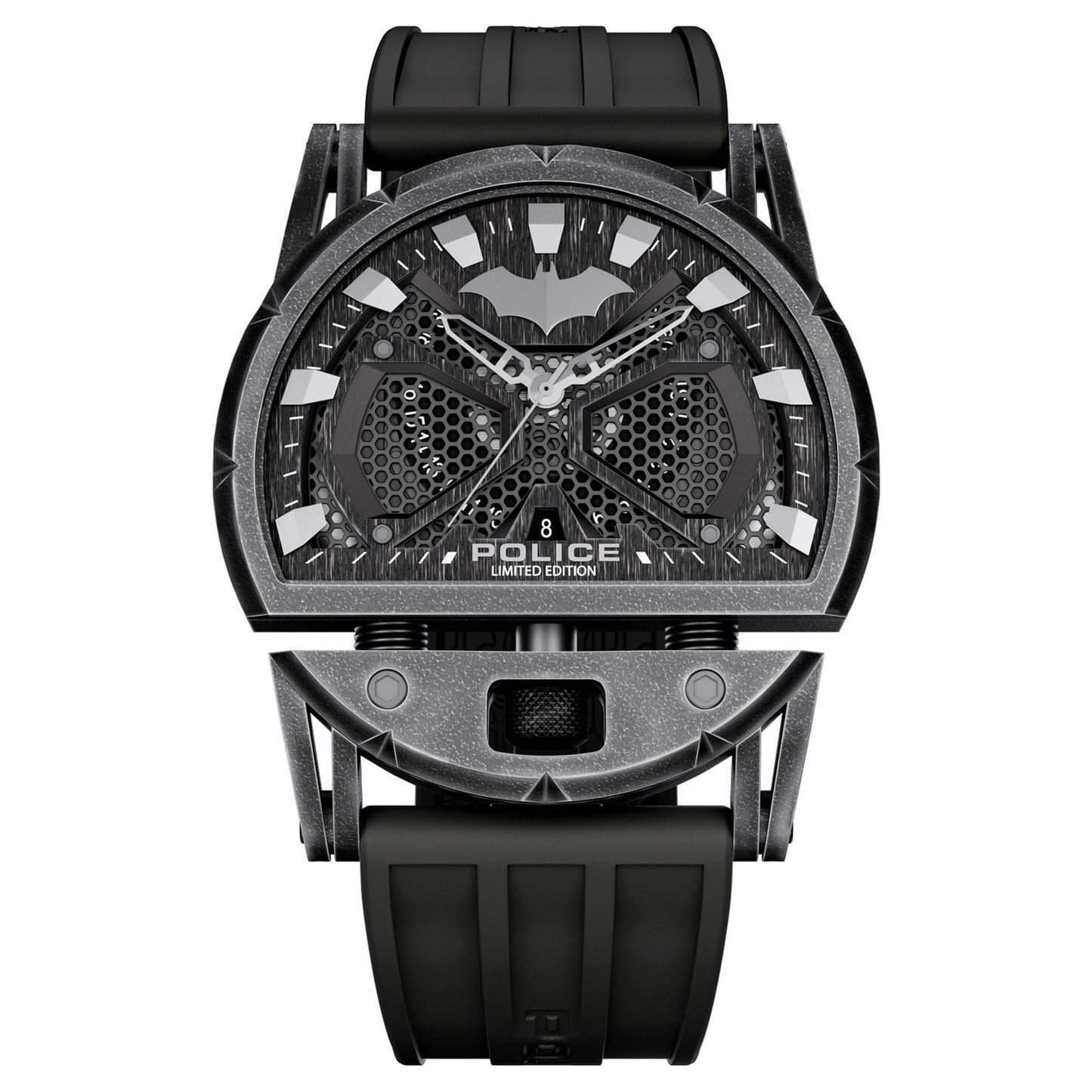 Police Dark Side PEWGN0075401 Herrenuhr Schwarz • Batman x Police Limited Edition • Mineralglas