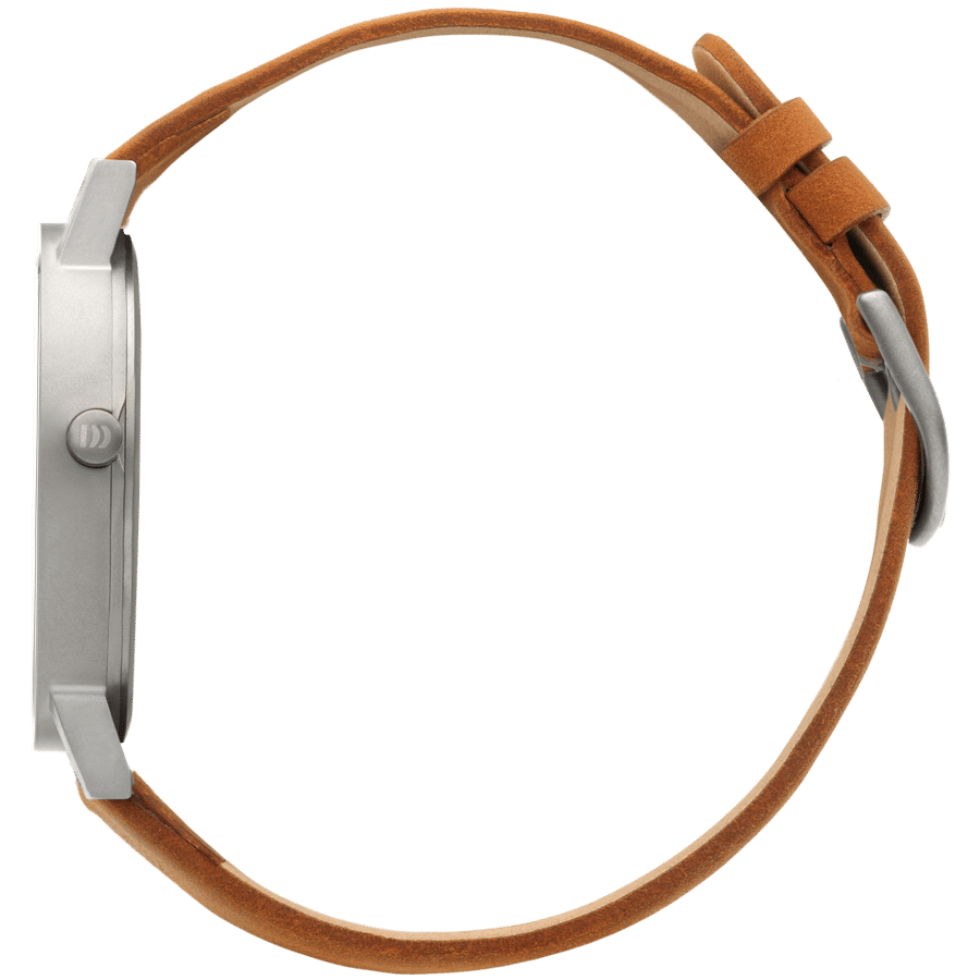 Danish Design Gløbe IQ31Q1273 Rhine Large Armbanduhr Weiß/Kamel • Titangehäuse • Mineralglas, Bild 2