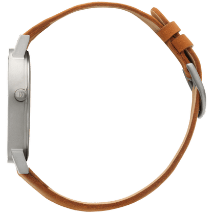 Danish Design Gløbe IQ31Q1273 Rhine Large Armbanduhr Weiß/Kamel • Titangehäuse • Mineralglas, Bild 2